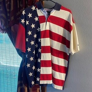 vintage tommy hilfiger usa polo shirt
